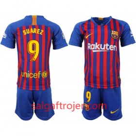 FC Barcelona Fodboldtrøjer Suarez 9 Børn Hjemmebanesæt 2018/19 Kort ærmer